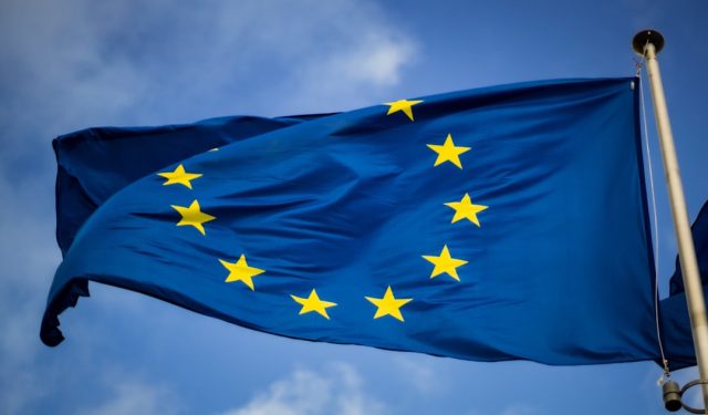 EU Condemns Ukraine 'War Crimes' but Fails to Impose New Sanctions Josep Borrell stands before EU flags as foreign ministers convene in Brussels to debate sanctions after reports of Russian strikes on Mariupol hospitals.