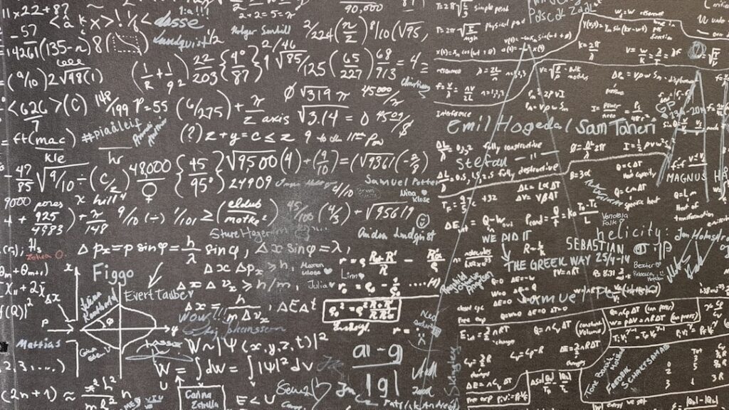 Two Google DeepMind AI systems, AlphaProof and AlphaGeometry 2, displayed on screens solving complex mathematical problems at the International Mathematical Olympiad.
