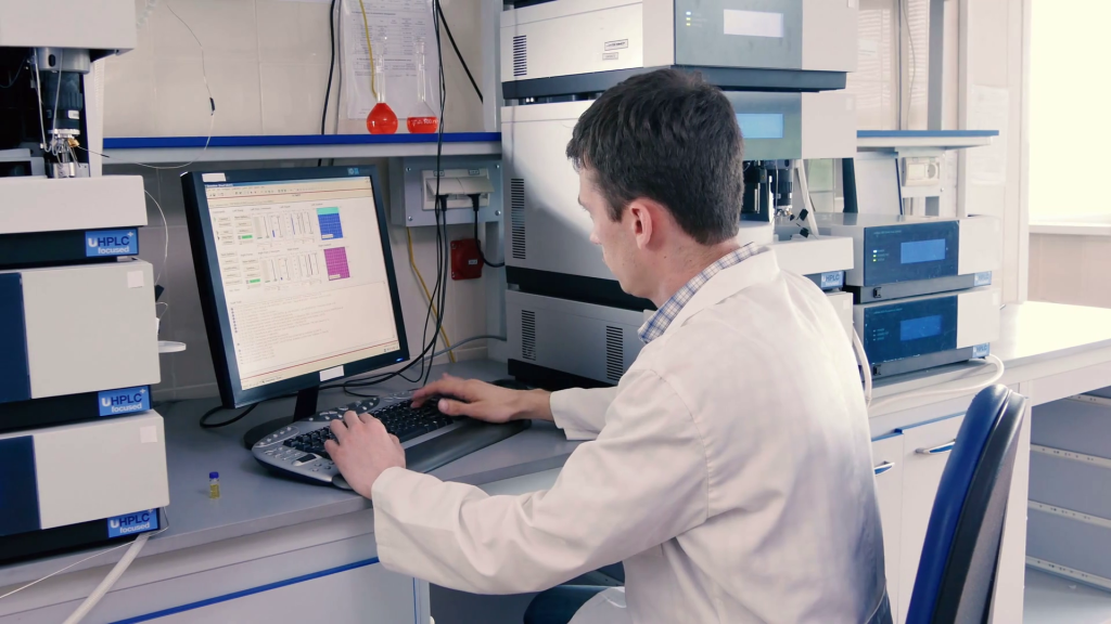 Researcher Working At A Computer